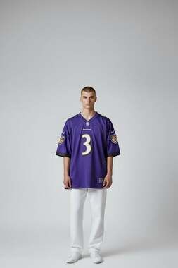 NFL Fanatics Baltimore Ravens Odell Beckham Jr. #3 Purple Game Jersey NEW